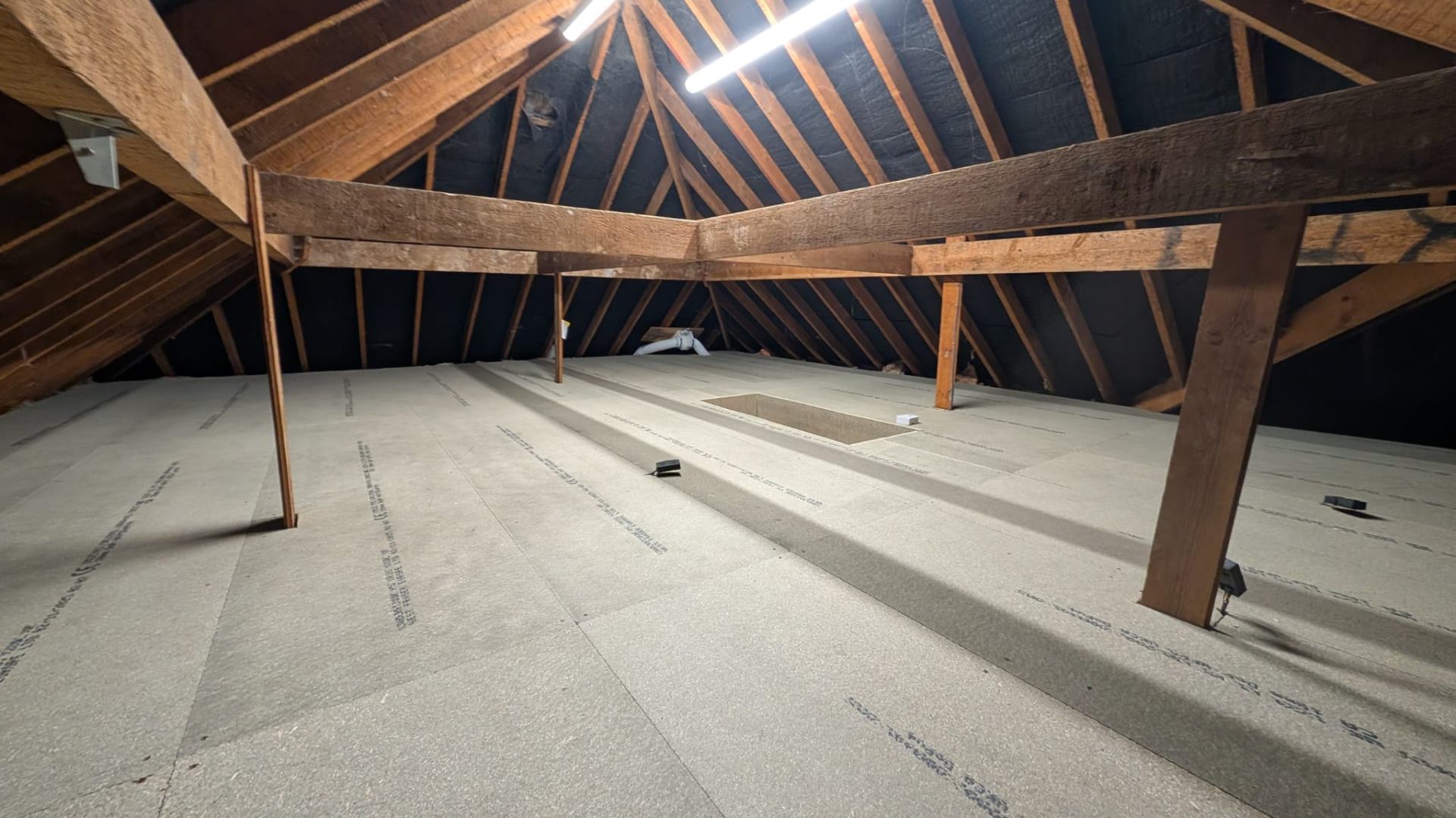 Loft boarding install over original timber joists, West Midlands
